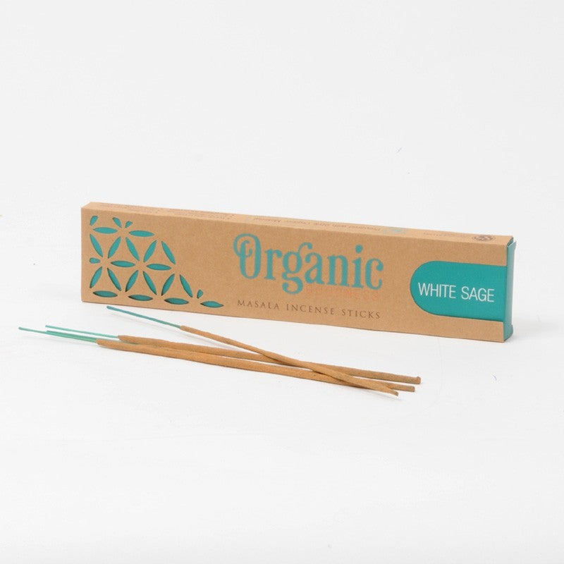 Αρωματικά Στικ Λευκό Φασκόμηλο White Sage Masala Incense Organic